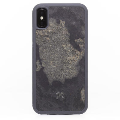 Woodcessories Stone Edition EcoBump Camo Gray für iPhone X/XS