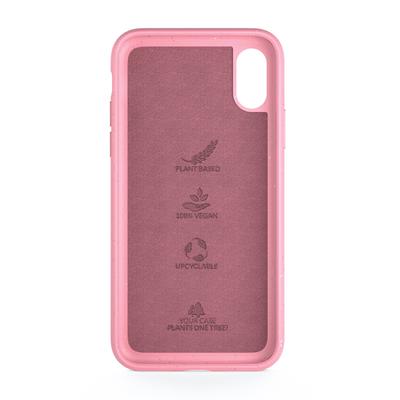 Woodcessories BioCase Antimicrobes Coral Pink pour iPhone X/XS