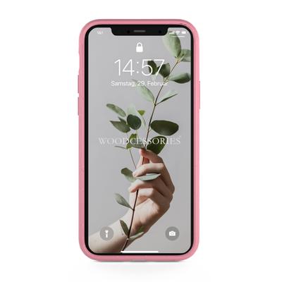 Woodcessories BioCase Antimicrobes Coral Pink pour iPhone X/XS