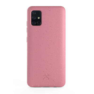 Woodcessories BioCase Antimikrobiell Coral Pink für Samsung A51