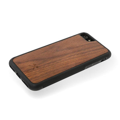 Woodcessories EcoBump Walnuss/Schwarz für iPhone SE 3 (2022)/SE 2nd gen/7/8