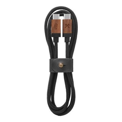 Woodcessories EcoCable Walnuss/Schwarz USB-C Ladekabel