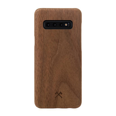 Woodcessories EcoCase Slim noyer pour Samsung Galaxy S10+