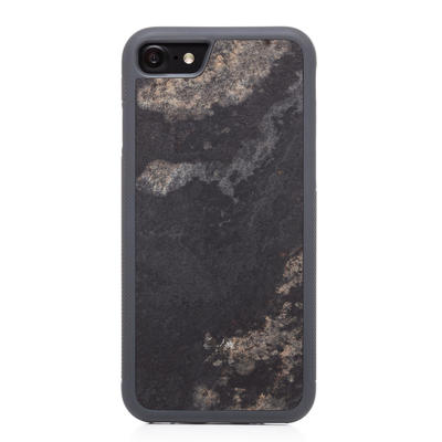 Woodcessories Stone Edition EcoBump Camo Gray pour iPhone SE 3 (2022)/SE 2nd gen/7/8