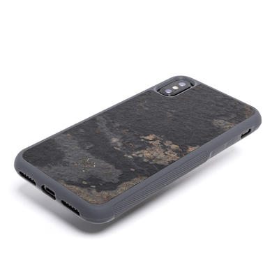 Woodcessories Stone Edition EcoBump Camo Gray für iPhone SE 3 (2022)/SE 2nd gen/7/8