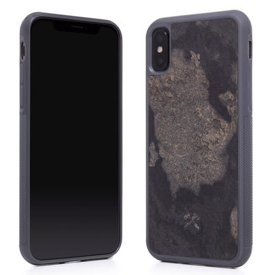 Woodcessories Stone Edition EcoBump Camo Gray pour iPhone X/XS