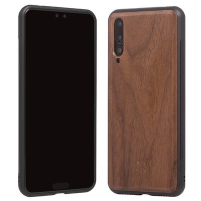 Woodcessories EcoBump noyer/noir pour Huawei P20 Pro
