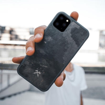 Woodcessories Stone Edition EcoBump Camo Gray für iPhone 11 Pro