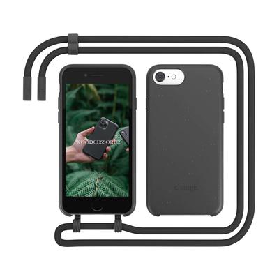 Woodcessories Change Case Bio Antimicrobes Black pour iPhone SE 3 (2022)/SE 2nd gen/8/7/6(s)