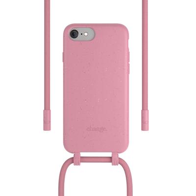 Woodcessories Change Case Bio Antimikrobiell Coral Pink für iPhone SE 3 (2022)/SE 2nd gen/8/7/6(s)