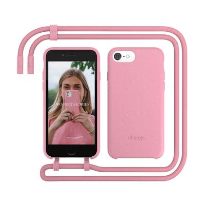 Woodcessories Change Case Bio Antimicrobes Coral Pink pour iPhone SE 3 (2022)/ SE 2nd gen/8/7/6(s)