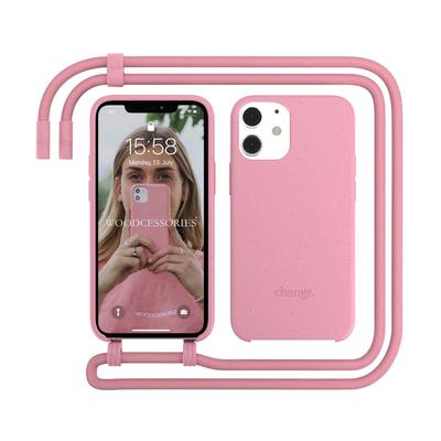 Woodcessories Change Case Bio Antimikrobiell Coral Pink für iPhone 12 mini