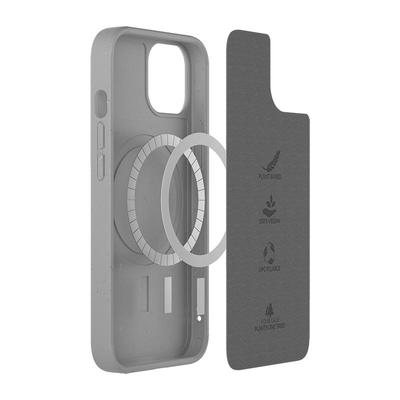 Woodcessories BioCase Magsafe Antimicrobes Gris pour iPhone 13 Mini