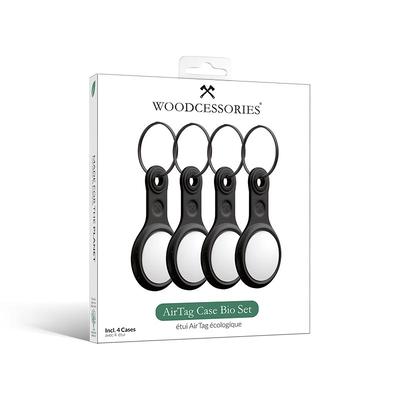 Woodcessories AirTag Bio Case Set Black