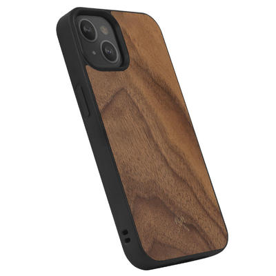 Woodcessories Bumper Case Walnuss für iPhone 13 Mini