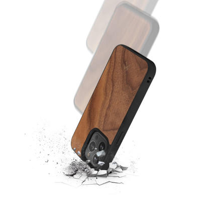 Woodcessories Bumper Case Walnuss für iPhone 13 Pro