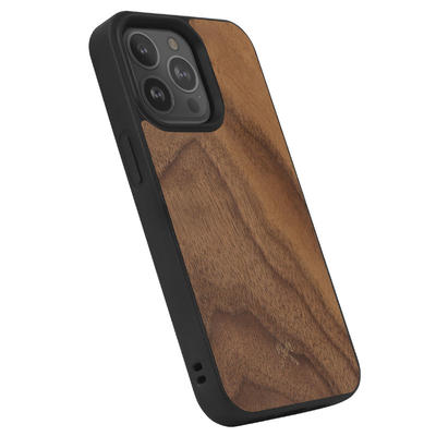 Woodcessories Bumper Case Noyer pour iPhone 13 Pro Max