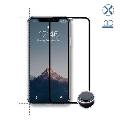 Woodcessories Premium Glass 3D Noir pour iPhone SE 3 (2022)/SE 2nd gen/8/7/6