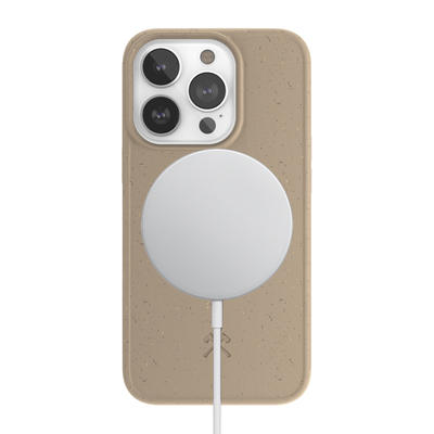 Woodcessories Bio Case Magsafe Taupe pour iPhone 14 Pro