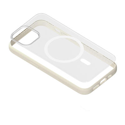 Woodcessories Clear Case Magsafe Offwhite/Clair pour iPhone 13/14