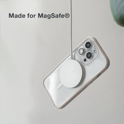 Woodcessories Clear Case Magsafe Offwhite/Clair pour iPhone 14 Pro