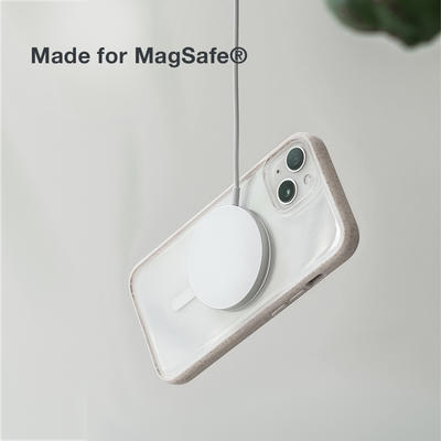 Woodcessories Clear Case Magsafe Offwhite/Klar für iPhone 14 Plus