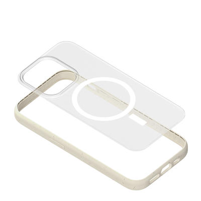 Woodcessories Clear Case Magsafe Offwhite/Klar für iPhone 14 Pro Max