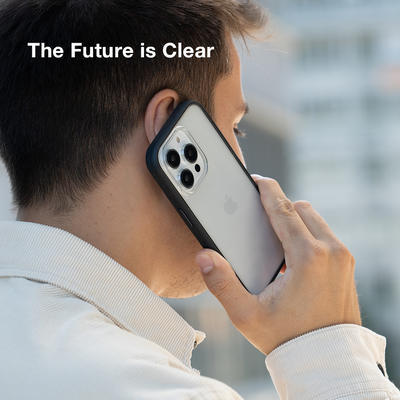 Woodcessories Clear Case Black pour iPhone 14 Pro