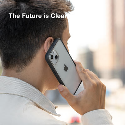 Woodcessories Clear Case Black pour iPhone 14 Plus