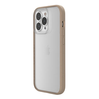 Woodcessories Clear Case Taupe pour iPhone 14 Pro Max