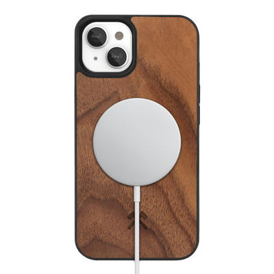 Woodcessories Bumper Case Magsafe Walnuss für iPhone 14 Plus