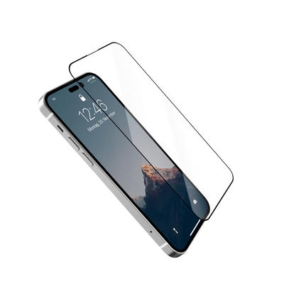 Woodcessories Premium Glass 3D Schwarz iPhone 14 Pro