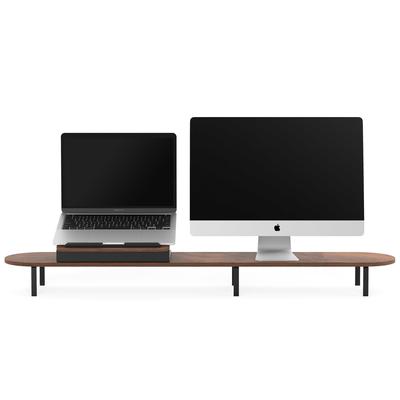 Woodcessories Monitor Stand Dual Walnuss/Schwarz