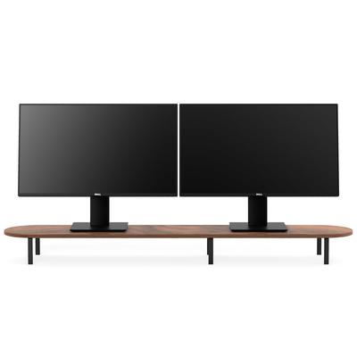 Woodcessories Monitor Stand Dual Walnuss/Schwarz