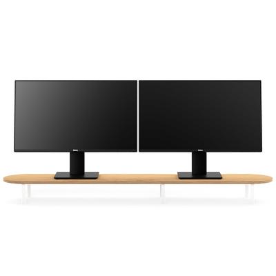 Woodcessories Monitor Stand Dual Eiche/Weiss