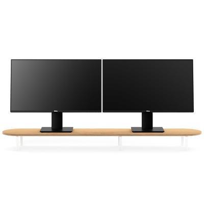 Woodcessories Monitor Stand Dual chêne/blanc