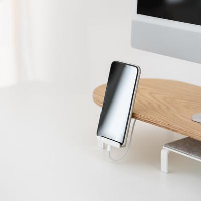 Woodcessories Phone Mount Weiss