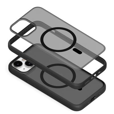 Woodcessories Clear Case Magsafe Schwarz/Matt für iPhone 15