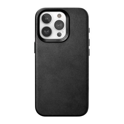 Woodcessories Bio Leather Case Schwarz für iPhone 15 Pro