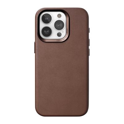 Woodcessories Bio Leather Case Braun für iPhone 15 Pro