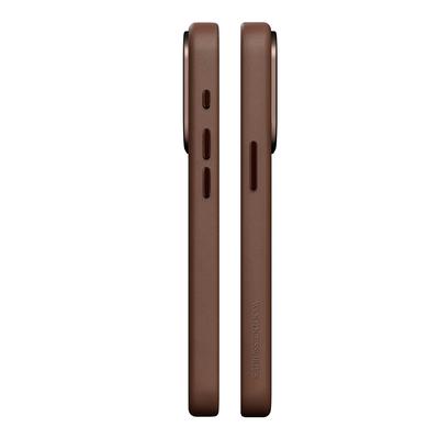 Woodcessories Bio Leather Case Braun für iPhone 15 Pro