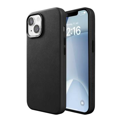 Woodcessories Bio Leather Case Schwarz für iPhone 15 Plus