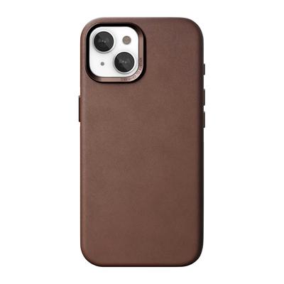 Woodcessories Bio Leather Case Brun pour iPhone 15 Plus