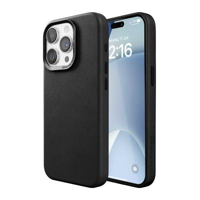 Woodcessories Bio Leather Case Schwarz für iPhone 15 Pro Max