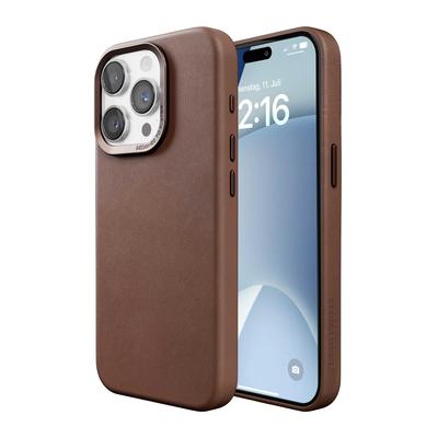 Woodcessories Bio Leather Case Braun für iPhone 15 Pro Max