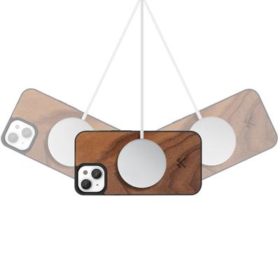 Woodcessories Bumper Case Magsafe Noyer pour iPhone 15 Plus