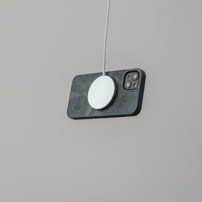Woodcessories Bumper Case Magsafe Camo Gray pour iPhone 15