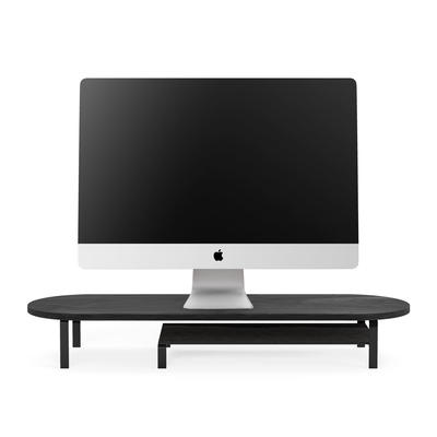 Woodcessories Monitor Stand Single mit Ablage Black Series/Schwarz