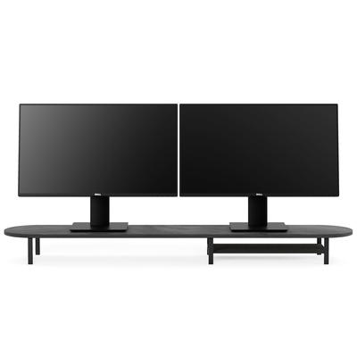 Woodcessories Monitor Stand Dual avec étagère black series/noir