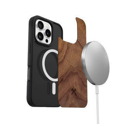 Woodcessories Bumper Case Magsafe Noyer pour iPhone 16 Pro